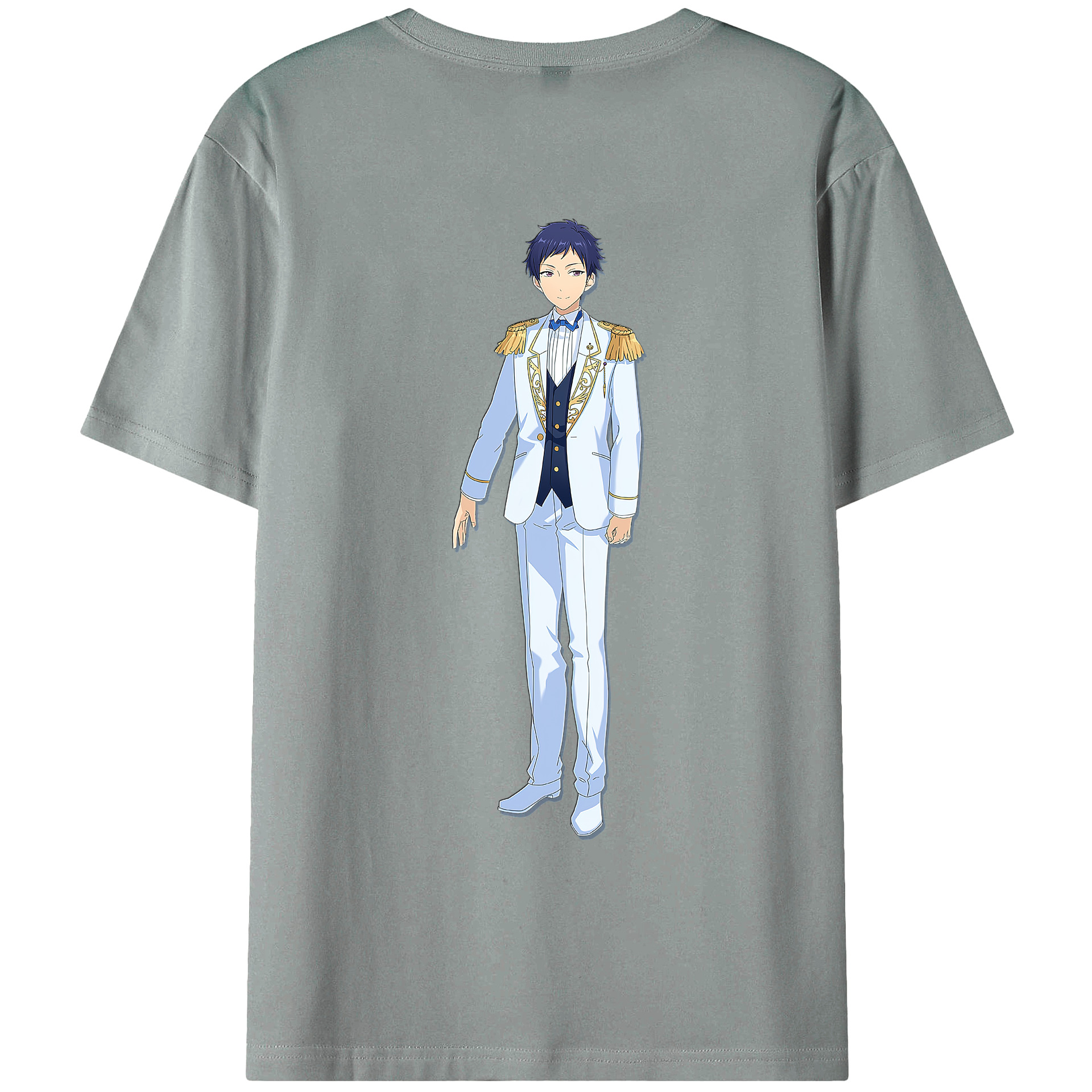 （画像用） あんさんぶるスターズ! Ensemble Stars 綿100％ メンズ半袖Tシャツ（バックプリント） 通気性